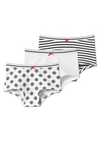 Tchibo - 3 Mädchen-Pantys - Mädchen - Gr. 134/140 - schwarz/gepunktet