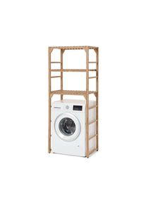 Tchibo - Massivholz-Waschmaschinenregal - 69x48x176cm - braun - Holz