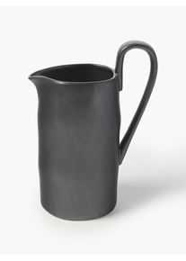 ferm LIVING Jarro de cerâmica Flow, 1 L Preto Cerâmica 1 L