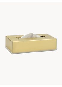 Andrea House Caja de pañuelos Acton Dorado Metal L 26 x An 13 cm