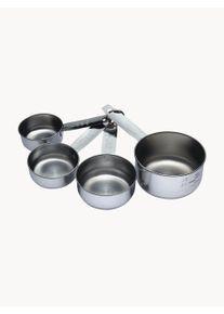 KitchenCraft Tazas medidoras de acero inoxidable KitchenCraft, 4 uds. Plateado An 15 x Al 6 cm
