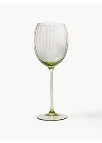 ANNA VON LIPA Set de copas de vino blanco artesanales Lyon, 2 uds. Verde Vidrio Ø 7 x Al 23 cm, 380 ml