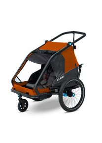 Cube Children's bike trailer Double CMPT X Actionteam grey'n'orange