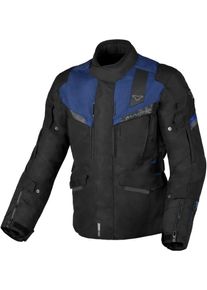 Macna Zastro, giacca tessile impermeabile , colore: Nero/Blu Scuro , dimensione: XXL