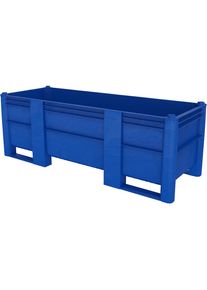 Grote bak van polyethyleen, inhoud 960 l, uitvoering 2 sleden, 8 poten, vanaf 6 st.