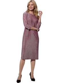 Damska Džersejové šaty, neprieh. podšité bordová-strieborná veľkosť 48