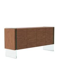 AC ANGEL CERDA Angel Cerdá Aparador nogal laterales cristal 3057C 170 x 43 x 77