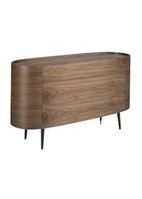 AC ANGEL CERDA Angel Cerdá Cómoda ovalada nogal 7075C 135 x 48 x 75