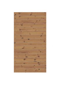 TraumGarten Sichtschutzzaun SYSTEM Rhombus Thermo-Holz Zaunfeld-Set, 90x184 cm
