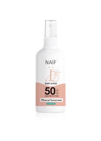 Naif Baby & Kids Mineral Sunscreen SPF 50 0 % Perfume spray solare protettivo 100 ml