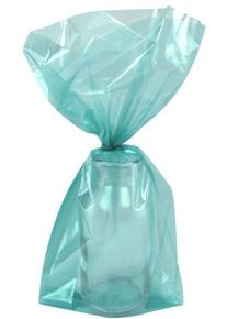 25 bolsas de regalo turquesa 24cm