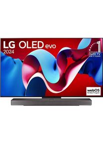 LG OLED55C47LA 165cm 55" 4K OLED Smart TV Fernseher (55", C4, OLED, 4K, 2024), TV, Schwarz