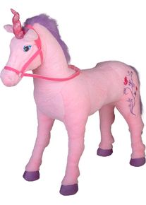 Happy People Stehpferd »Einhorn mit Stickerei« mit Sound in pink