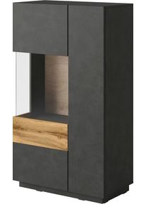 Inosign Vitrine »SILKE« Höhe 138,5 cm in grau