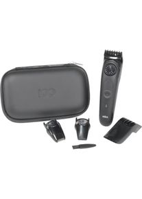 Braun MBBT7 Herren Bartschneider Haarschneider Barttrimmer abwaschbar schwarz