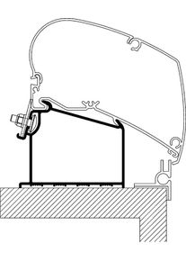 Thule Omnistor 9200/6300 Markisen-Adapter für Adria Caravan ab Bj. 2015