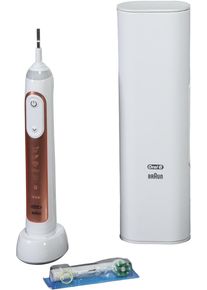 Braun Oral-B Genius X elektrische Zahnbürste rotierend oszilierend pulsierend Reiseetui roségold