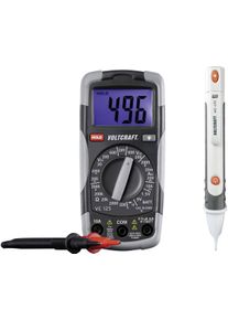 Voltcraft DT TEST KIT 150 Hand-Multimeter digital CAT III 600V Anzeige Counts 2000 grau schwarz