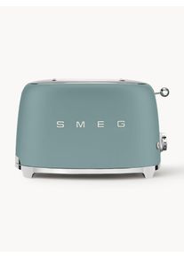 Smeg Torradeira compacta 50's Style Azul Aço inoxidável L 31 x P 20 cm