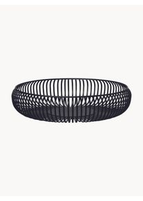 Blomus Bol decorativo grande Lito Negro Metal Ø 37 x Al 9 cm