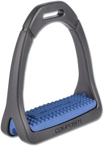 Compositi Premium Light Steigbügel, 1 Paar, 12cm, brilliantblau