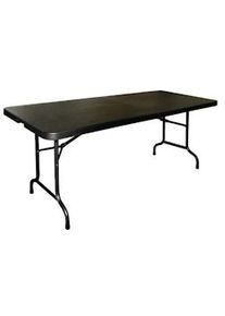 Mesa plegable rectangular Bolero negra de 183 cm