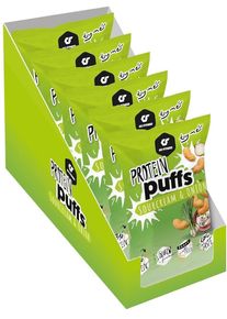 GoFitness Protein Puffs, 12 x 50 g Packung, Sour Cream & Onion