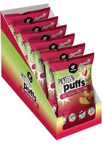 GoFitness Protein Puffs, 12 x 50 g Packung, Hot Fuego