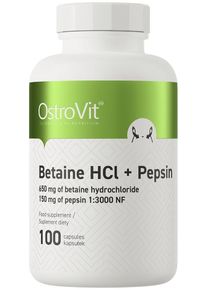 OstroVit Betaine HCl + Pepsin, 100 Kapseln