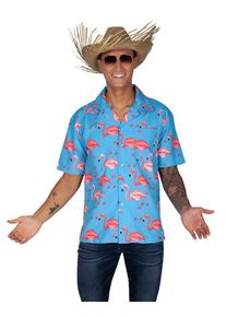 WICKED Chemise Hawaïenne Flamingo pour homme