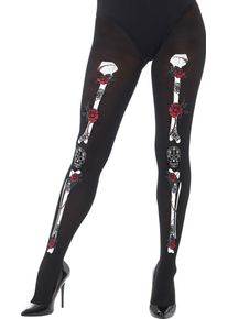 Smiffys Collants Dia De Los Muertos pour femme
