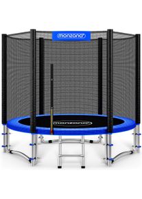 Monzana Trampoline Blauw Ø244cm incl Veiligheidsnet & Ladder