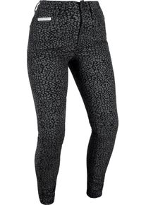 Oxford Original Approved Super Stretch Leopard, vaqueros mujer , color: Negro/Gris , tamaño: Corta 44
