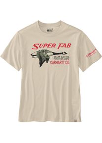 Carhartt Fab, camiseta , color: Beige/ Rojo , tamaño: XXL