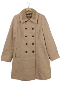 DKNY Wełniany płaszcz Damski, Rozmiar 40, beżowy