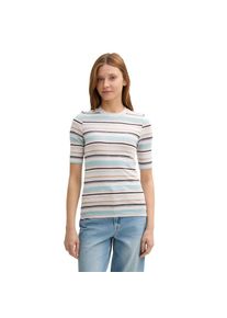 Tom Tailor Denim , T-Shirt, mit Streifen Muster , irregular multicolor stripe , S (36) , S (36) , T-Shirt von Tom Tailor Denim