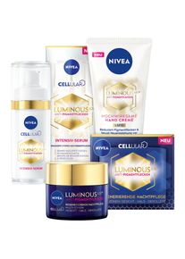 Nivea , Pflege-Set »Cellular Luminous«, (4 tlg.), Gegen Pigment- und Altersflecken, auch für sensible Haut, LSF 50. , 4tlg , Verleiht der Haut mehr...