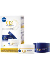 Nivea , Pflege-Set »Q10 Set Tag und Nacht«, (2 tlg.), Strafft die Haut, spendet Feuchtigkeit, LSF 15. , 2tlg , Nachtpflege – Die...