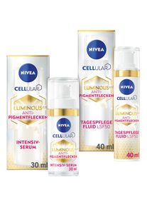 Nivea , Pflege-Set »CELLULAR Luminous Tagespflege+ Intensiv Serum«, (2 tlg.), Gegen Pigment- und Altersflecken, auch für sensible Haut. , 2tlg ,...