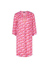 Betty Barclay, Damen, Blusenkleid &raquo;Blusenkleid mit Taschen&laquo;, Red/Beige, EURO, 44 -EURO, Red/Beige, Passform: L&auml;ssig