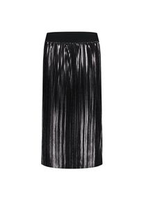 Cartoon, Damen, Plisseerock &raquo;Plisseerock wadenlang&laquo;, Black/Silver, 38, Black/Silver, Passform: A-Linie