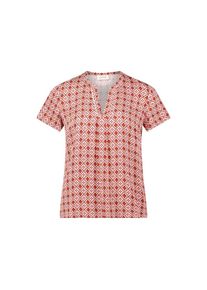 Cartoon , Klassische Bluse »Blusenshirt mit Rüschen« , Cream/Rosé , 46 , 46 , Passform: Figurumspielend