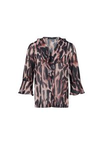 Betty Barclay , Chiffonbluse »Chiffonbluse mit Print« , Dark Blue/Rosé , 44 , 44 , Passform: Figurumspielend