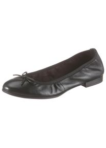 Tamaris , Ballerina, Flats, Slipper, Businessschuh mit dekorativer Schleife , schwarz , 39 , 39 , Ballerina in klassischer Form