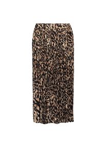 Betty Barclay, Damen, Plisseerock &raquo;Plisseerock mit Gummizug&laquo;, Schwarz/Beige, 44, Schwarz/Beige, Passform: Figurumspielend