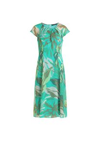 Betty Barclay, Damen, Chiffonkleid &raquo;Chiffonkleid figurbetont&laquo;, Khaki/Blau, EURO, 42 -EURO, Khaki/Blau, Passform: Figurumspielend