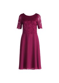 Vera Mont, Damen, Cocktailkleid &raquo;Cocktailkleid mit Spitze&laquo;, Sweet Berry, EURO, 38 -EURO, Sweet Berry, Passform: Ausgestellt