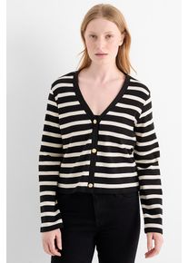C&Amp;A Cardigan-a righe, Nero, Taille: 2XL