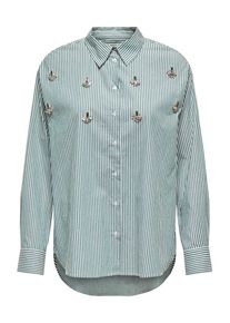 Only Chemisier 'ONLTRINE' Femme vert, blanc taille M