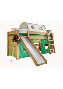 Mini hoogslaper "Pico" | Grenen geloogd/geolied | 90x200 cm | zonder schuif | Kinderbedden | allnatura